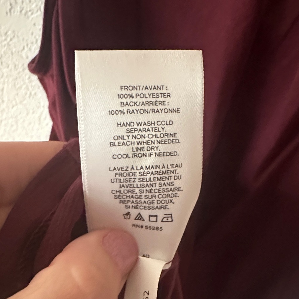 Express Deep Red Buttoned Tank Top - Picture 6 of 6